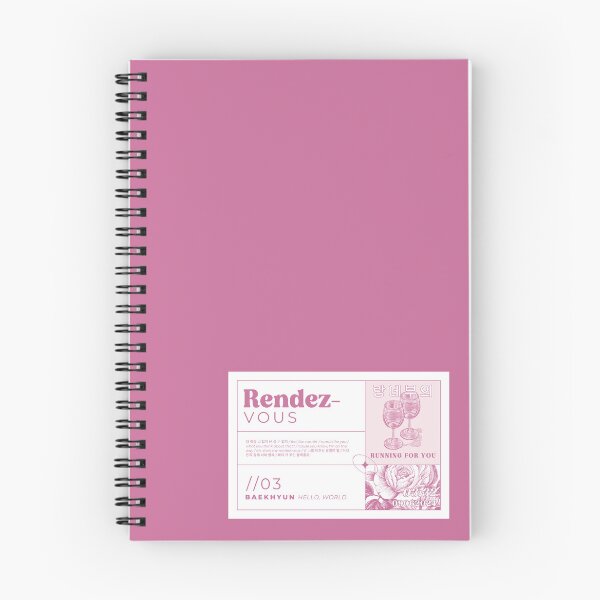 Item preview, EXO Baekhyun - Hello, World Subtle Kpop Merch, rendez vous, EXO Unique Fan Gift, pink, lofi, original gift designed and sold by matchakpop.