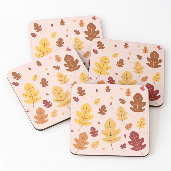Item preview, Fashionable Autumn pattern design with autumn leaves designed and sold by AtonuHaque.
