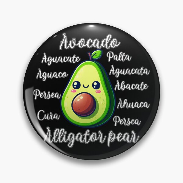 Item preview, Aguacate palta persea avocado alligator pear kawaii designed and sold by ZerpaGiovanna.