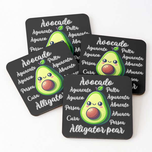 Item preview, Aguacate palta persea avocado alligator pear kawaii designed and sold by ZerpaGiovanna.