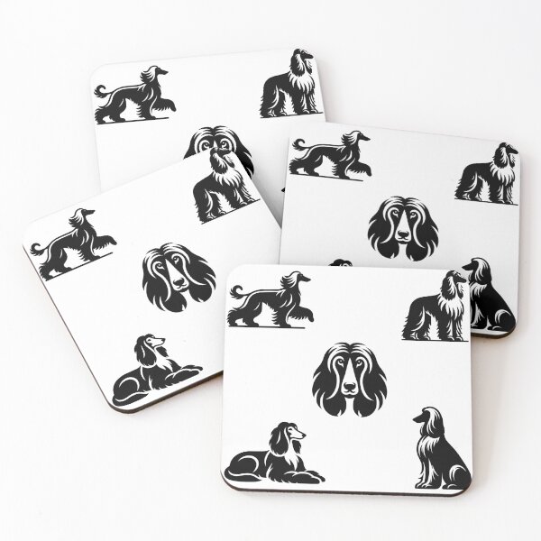 Item preview, Afghan Hound Dogs Black Silhouette designed and sold by TheAnimalZ00.