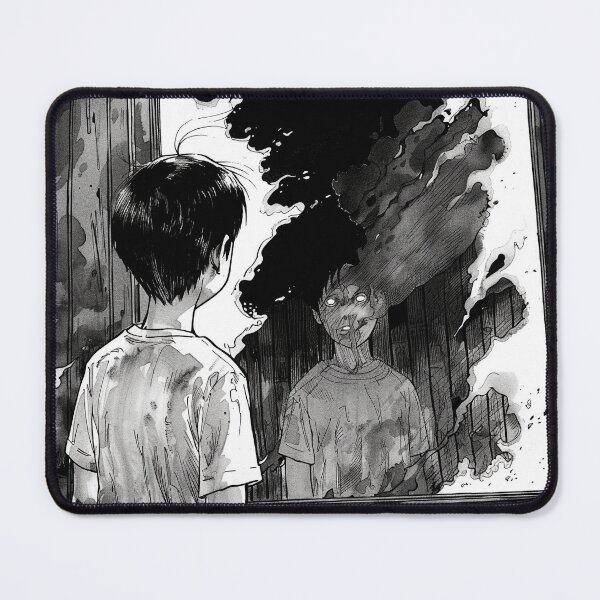 Item preview, Reflections on the Inevitable - black and white horror manga anime boy designed and sold by ForsakenFrames.