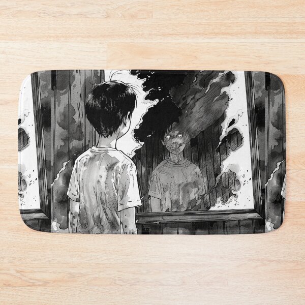 Item preview, Reflections on the Inevitable - black and white horror manga anime boy designed and sold by ForsakenFrames.