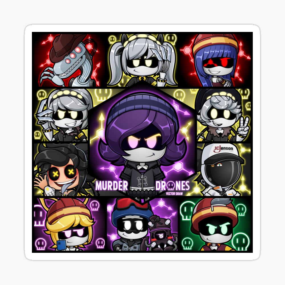 murder drones fanart chibis Mouse Pad