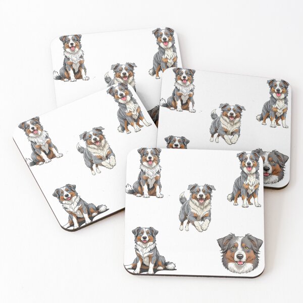 Item preview, Blue Merle Australian Shepherd Dogs designed and sold by TheAnimalZ00.