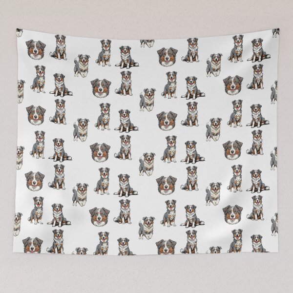 Item preview, Blue Merle Australian Shepherd Dogs designed and sold by TheAnimalZ00.