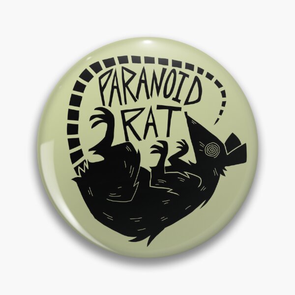 Item preview, Paranoid Rat (black) designed and sold by Paranoid-Rat.
