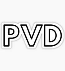 PVD • PROVIDENCE AIRPORT • BLACK • OUTLINE Sticker