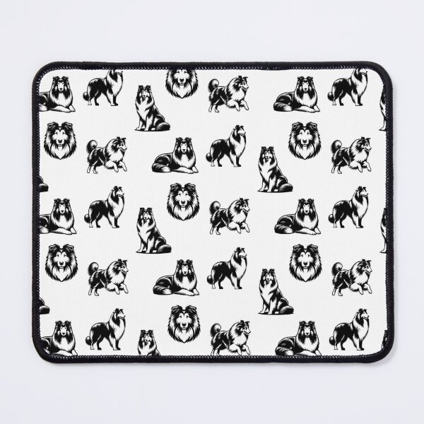 Item preview, Rough Collie Dogs Black Silhouette designed and sold by TheAnimalZ00.