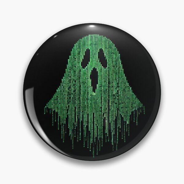 Item preview, matrix Inspired Ghost Futuristic Halloween Tech Art designed and sold by StickaTime.