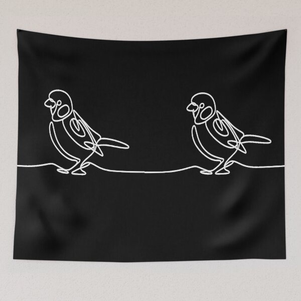 Item preview, sparrow line drawing designed and sold by sulton7.