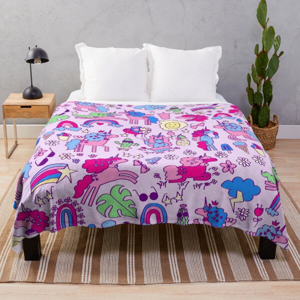 Item preview, unicorn pegasus horse rainbow doodle designed and sold by Gossip Rag.