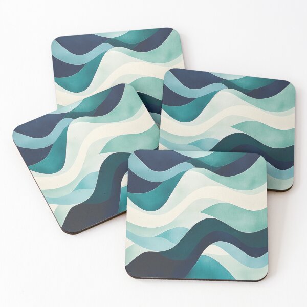 Item preview, Aqua Harmony: Gentle Waves of Color designed and sold by Pujo Design.