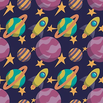 Artwork thumbnail, Space Explorer Pattern by LeftNWrite