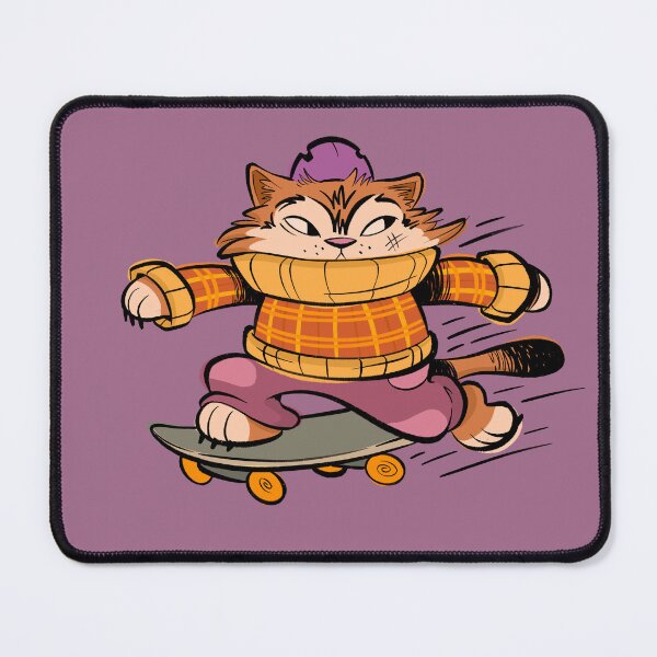 Item preview, Cool Kids Wear Helmets - Skateboarding Cat designed and sold by jk.cartoons.