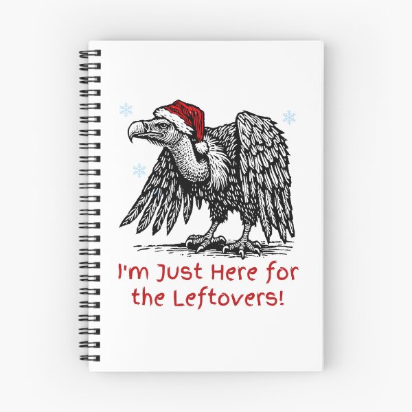 Item preview,  Funny Vulture Bird Ugly Sweater - I'm just here for the Leftovers - Christmas Minimalist Animal Art designed and sold by BeaverFriends.