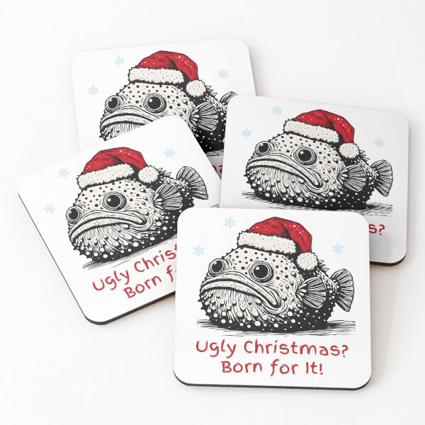 Item preview,  Funny BlobFish Ugly Sweater - Born for Ugly Xmas - Christmas Minimalist Animal Art designed and sold by BeaverFriends.