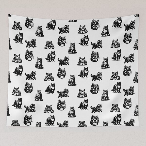 Item preview, British Shorthair Cats Black Silhouette designed and sold by TheAnimalZ00.