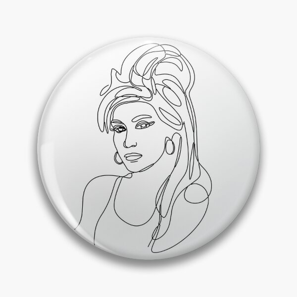 Item preview, Soulful Siren: A Minimalist Tribute - Amy - Single continuous line drawing designed and sold by H Jonas.