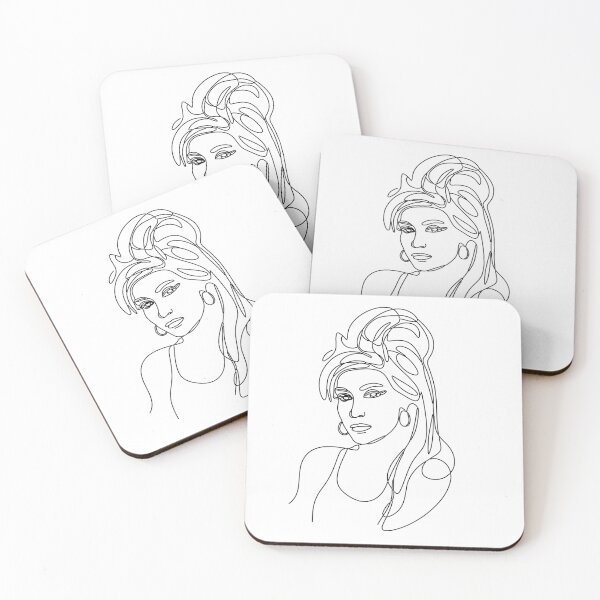 Item preview, Soulful Siren: A Minimalist Tribute - Amy - Single continuous line drawing designed and sold by H Jonas.