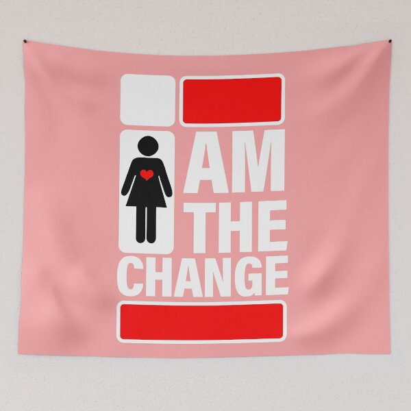 Item preview, I am the change. designed and sold by OBJETDART.