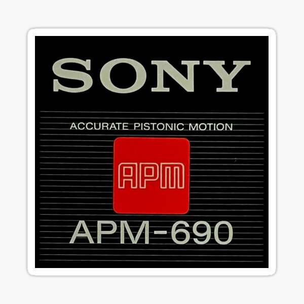 Vista previa del artículo con la obra «Logotipo del altavoz Sony APM-690», diseñado y vendido por Ayko-Sicarius.