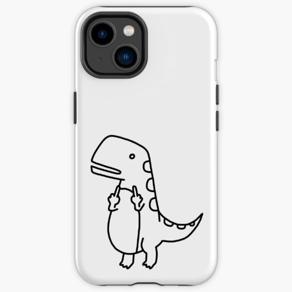 Doigt moyen t-rex dinosaure Coque antichoc iPhone