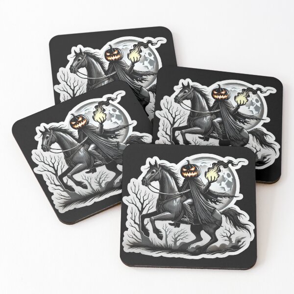 Item preview, Headless Horseman Spooky Halloween Illustration designed and sold by StickaTime.