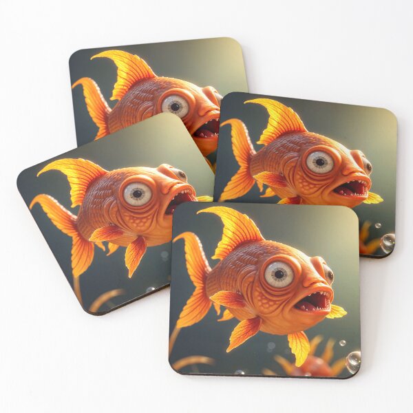 Item preview, Funny Crazy Cartoon Goldfish designed and sold by TheArtOfPat.