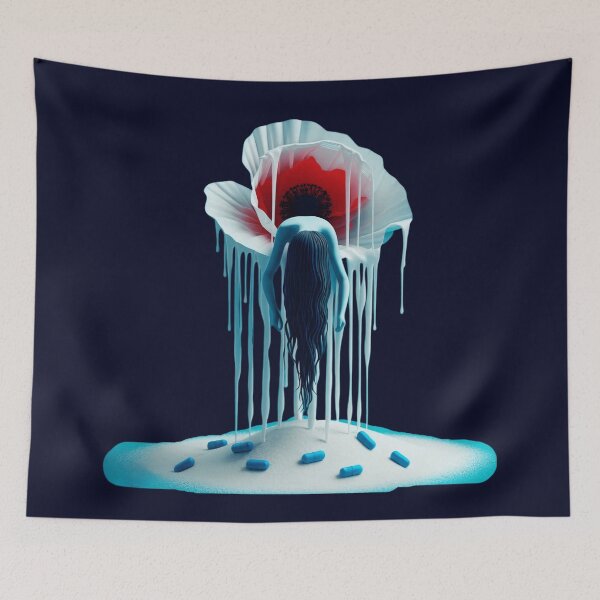 Item preview, Addiction Horror - Opium Poppy, Opiate Drugs, Screaming Withdrawal Nightmare, Horror designed and sold by SomniferumWars.