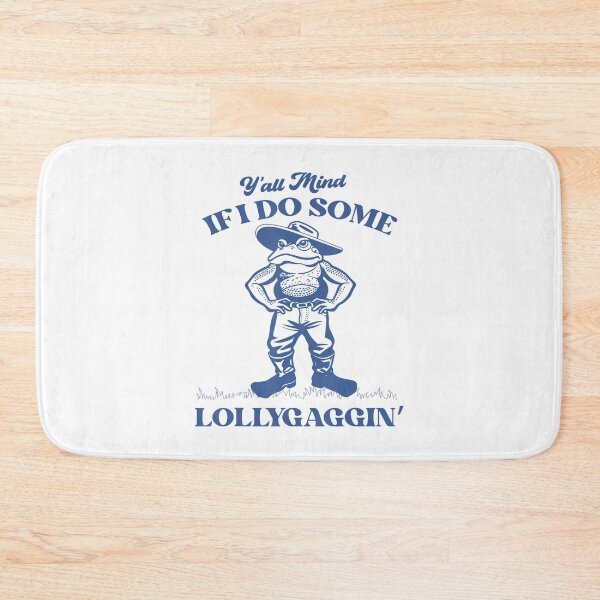 Item preview, Y'all Mind If I Do Some Lollygagging Cowboy Frog designed and sold by LeoVargasVelha.