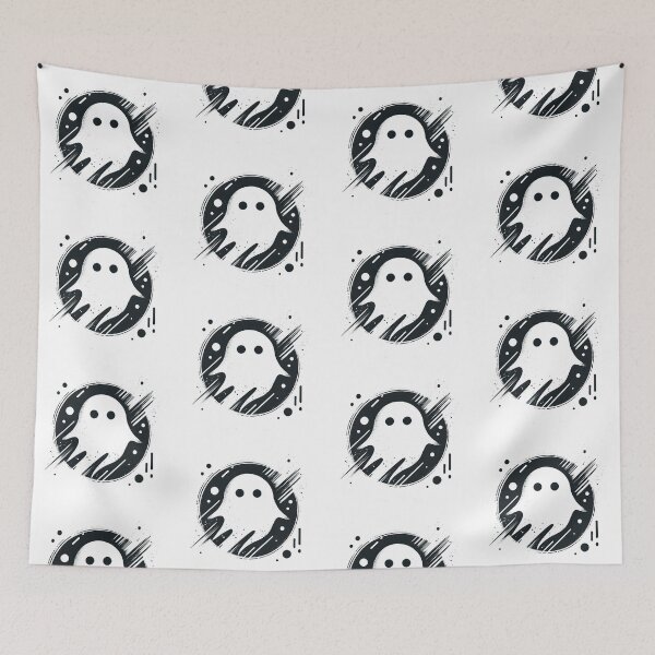 Item preview, Spooky Ghost Minimalist Halloween Graffiti Design designed and sold by StickaTime.