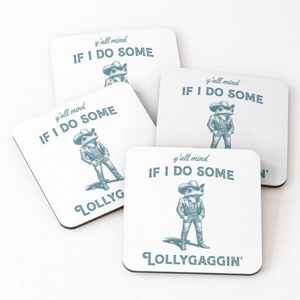Item preview, Y'all Mind If I Do Some Lollygagging Funny Cowboy Frog Vintage designed and sold by LeoVargasVelha.