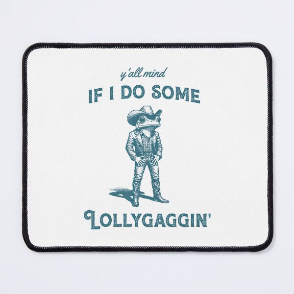 Item preview, Y'all Mind If I Do Some Lollygagging Funny Cowboy Frog Vintage designed and sold by LeoVargasVelha.