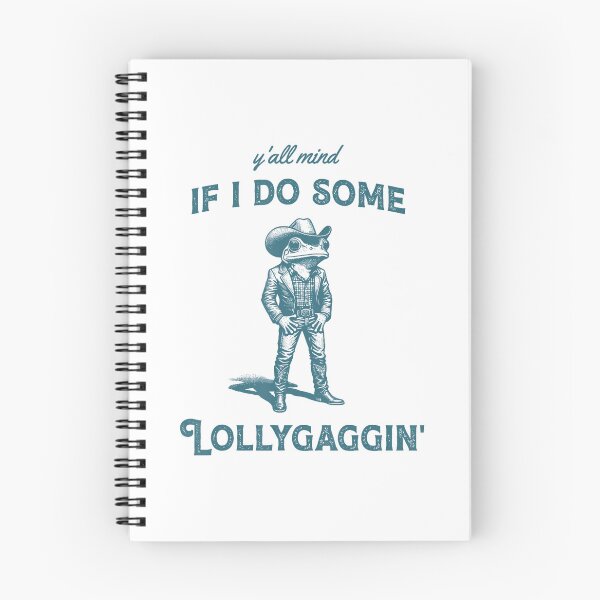 Item preview, Y'all Mind If I Do Some Lollygagging Funny Cowboy Frog Vintage designed and sold by LeoVargasVelha.