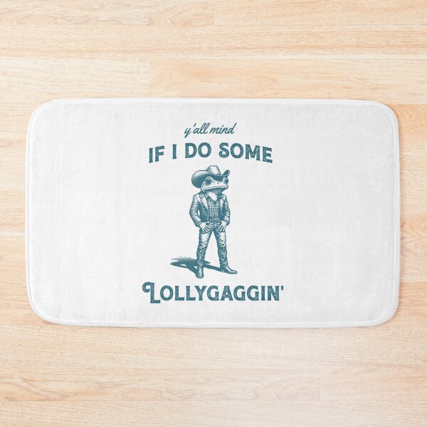 Item preview, Y'all Mind If I Do Some Lollygagging Funny Cowboy Frog Vintage designed and sold by LeoVargasVelha.
