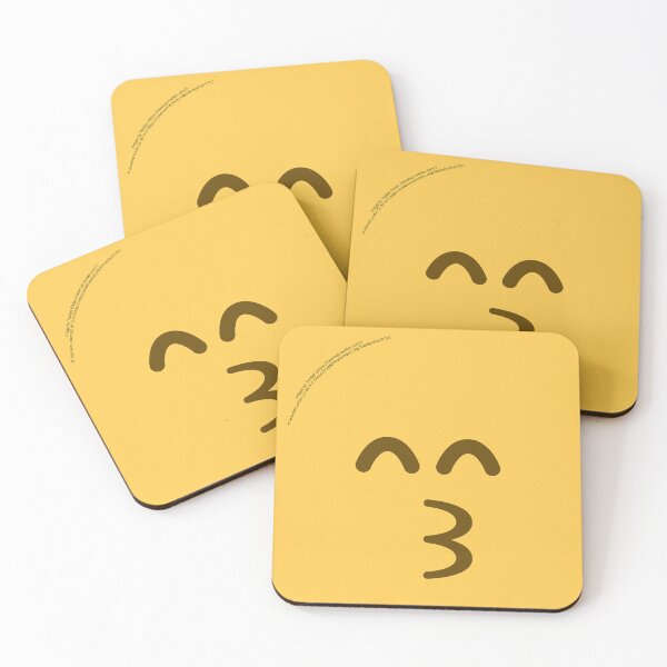 Item preview, Kissing Face with Smiling Eyes Emoji designed and sold by VeryRandomShop.