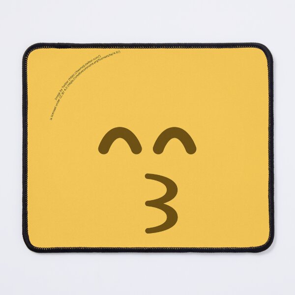 Item preview, Kissing Face with Smiling Eyes Emoji designed and sold by VeryRandomShop.