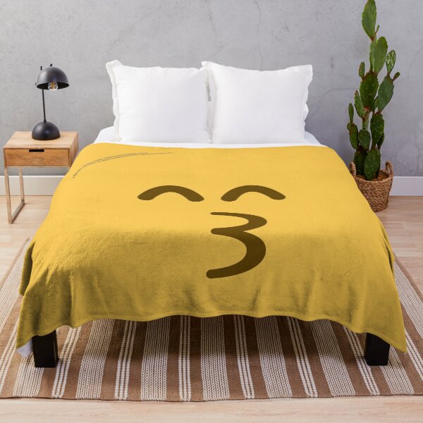 Item preview, Kissing Face with Smiling Eyes Emoji designed and sold by VeryRandomShop.