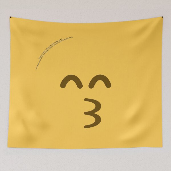 Item preview, Kissing Face with Smiling Eyes Emoji designed and sold by VeryRandomShop.