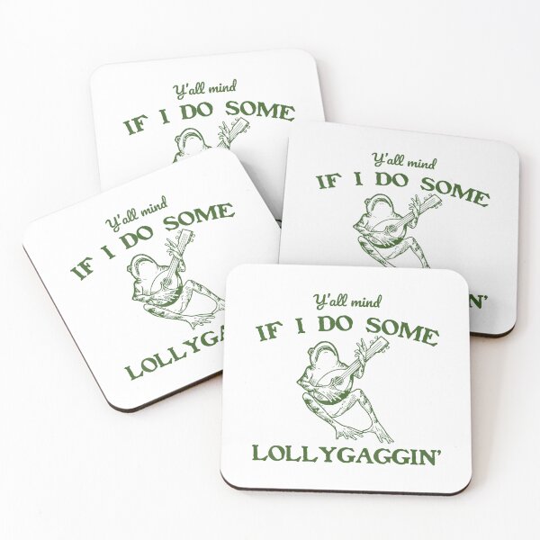 Item preview, Y'all Mind If I Do Some Lollygagging Funny Cowboy Frog designed and sold by LeoVargasVelha.