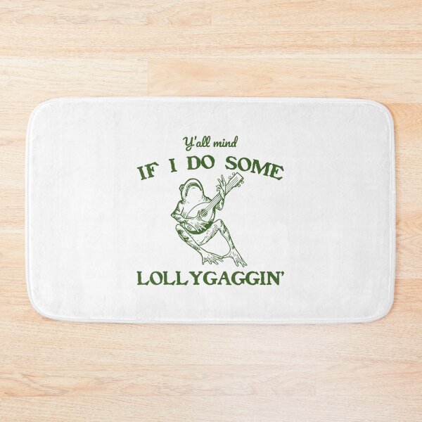 Item preview, Y'all Mind If I Do Some Lollygagging Funny Cowboy Frog designed and sold by LeoVargasVelha.