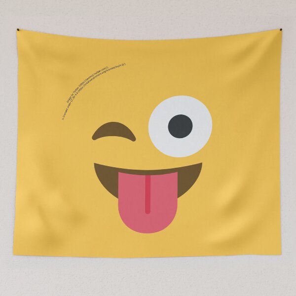 Item preview, Winking Face with Tongue Emoji designed and sold by VeryRandomShop.