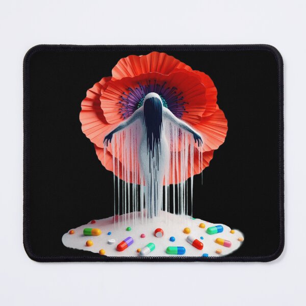 Item preview, Addiction Horror - Opium Poppy, Opiate Drugs, Screaming Withdrawal Nightmare, Horror designed and sold by SomniferumWars.