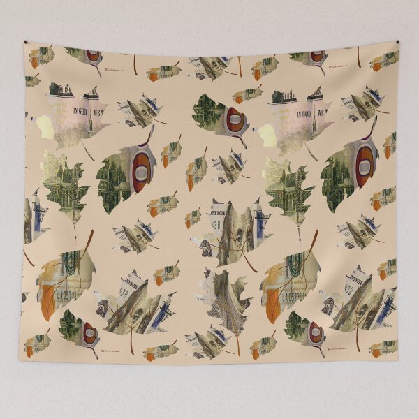 Item preview, Money Leaves Blowing in the Breeze designed and sold by kristalcurt.