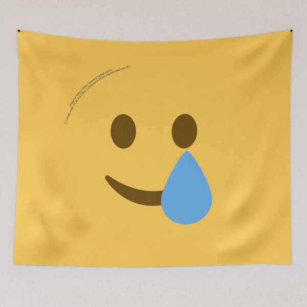 Item preview, Smiling Face with Tear Emoji designed and sold by VeryRandomShop.