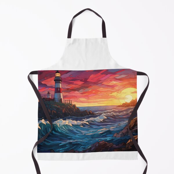 Item preview, Stained Glass of Lighthouse on the Cliffs designed and sold by Cozirlax.