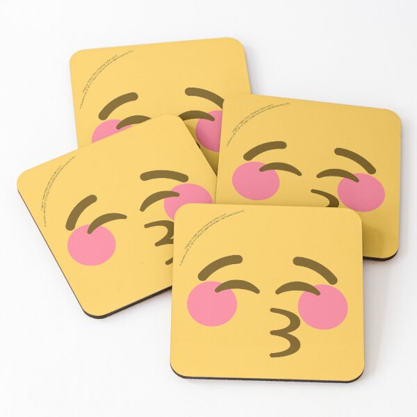 Item preview, Kissing Face with Closed Eyes Emoji designed and sold by VeryRandomShop.