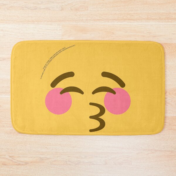 Item preview, Kissing Face with Closed Eyes Emoji designed and sold by VeryRandomShop.