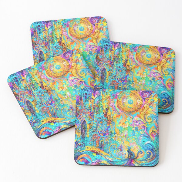 Item preview, Abstract Whirls of Colorful Dreamscapes designed and sold by blackhalt.